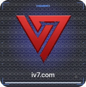 IV7 Game IV7 Games IV7 APK Download 2026 Black Background Red Glossy 3D Metallic V7 Triangle Logo – iv7game iv7games in7 ix7 iv7.com Official New Version Esports Brand