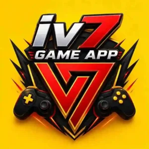 IV7 Game IV7 Games IV7 APK Download 2026 New Version – Bright Yellow Background Red Gold V7 Triangle Symbol Black Gold Dual Gamepad Controllers Silver Red iv7 Text GAME APP White Text – iv7game iv7games in7 ix7 iv7.com Official New Launch Esports Gaming Brand